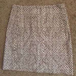 LOFT pencil skirt cobble pattern
